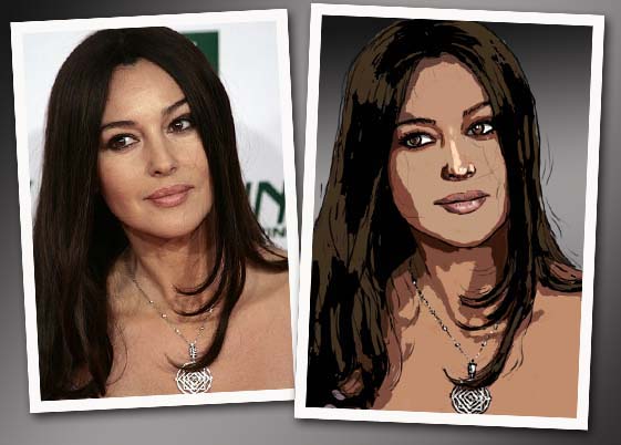 Portrait of Monica Bellucci